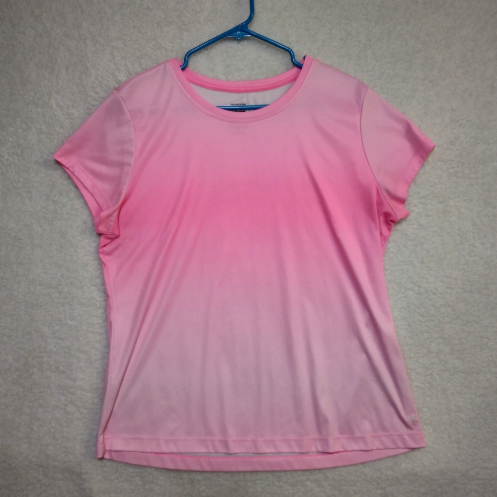 Danskin Now Ladies Pink Workout Top Size XL Loose